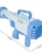 MalPlay Pistol pentru Baloane de Sapun cu 32 de duze generatoare 27.5 x 15.5 x 7.5 cm Bubble Gun Blue