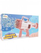 MalPlay Pistol pentru Baloane de Sapun cu 32 de duze generatoare 27.5 x 15.5 x 7.5 cm Bubble Gun Pink
