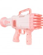 MalPlay Pistol pentru Baloane de Sapun cu 32 de duze generatoare 27.5 x 15.5 x 7.5 cm Bubble Gun Pink