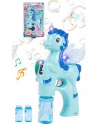 MalPlay Pistol pentru baloane de sapun cu lumini Unicorn Albastru