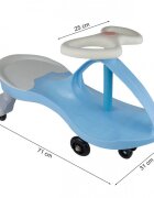 MalPlay PlasmaCar pentru copii fara pedale Pink cu volan rotativ 360 grade roti luminoase din cauciuc scaun ergonomic suport pentru picioare aderent recomandat copiilor de la 2 ani