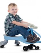 MalPlay PlasmaCar pentru copii fara pedale Pink cu volan rotativ 360 grade roti luminoase din cauciuc scaun ergonomic suport pentru picioare aderent recomandat copiilor de la 2 ani