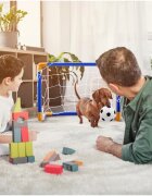 MalPlay Poarta de fotbal 2 in 1 pentru copii cu minge si pompa incluse dimensiune 62.5 x 50.5 x 38 cm