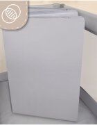 MalPlay Saltea pliabila de calatorie pentru patut copii design pliabil umplutura spuma poliuretanica cu geanta de transport inclusa dimensiune 120x60 cm grey