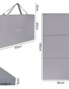 MalPlay Saltea pliabila de calatorie pentru patut copii design pliabil umplutura spuma poliuretanica cu geanta de transport inclusa dimensiune 120x60 cm grey