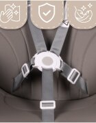 MalPlay Scaun de masa pentru copii Grey reglabil multifunctional 3 in 1 cu centuri de siguranta tavita detasabila si reglabila