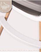 MalPlay Scaun de masa pentru copii Grey reglabil multifunctional 3 in 1 cu centuri de siguranta tavita detasabila si reglabila