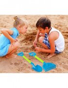 MalPlay Set 2 ustensile de joaca pentru nisip Lopata si Grebla Blue
