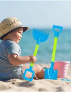 MalPlay Set 2 ustensile de joaca pentru nisip Lopata si Grebla Blue
