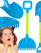MalPlay Set 2 ustensile de joaca pentru nisip Lopata si Grebla Blue