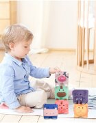 MalPlay Set 6 jucarii de baie din cauciuc moale Happy Animals