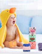 MalPlay Set 6 jucarii de baie din cauciuc moale Happy Animals