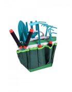 MalPlay Set complet cu ustensile de gradinarit pentru copii cu sort palarie si gentuta de transport inclusa