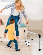 MalPlay Set complet fotbal pentru copii 2in1 include poarta mare si 2 porti mici de antrenament cu minge si pompa inclusa
