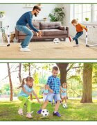 MalPlay Set complet fotbal pentru copii 2in1 include poarta mare si 2 porti mici de antrenament cu minge si pompa inclusa