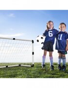 MalPlay Set complet fotbal pentru copii 2in1 include poarta mare si 2 porti mici de antrenament cu minge si pompa inclusa