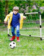 MalPlay Set complet fotbal pentru copii 2in1 include poarta mare si 2 porti mici de antrenament cu minge si pompa inclusa