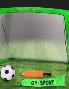 MalPlay Set de fotbal cu Poarta XL pliabila minge si pompa inclusa 120 x 90 cm Green