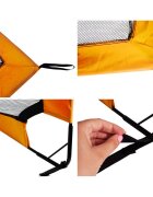 MalPlay Set de fotbal cu Poarta XL pliabila minge si pompa inclusa 120 x 90 cm Orange