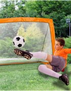 MalPlay Set de fotbal cu Poarta XL pliabila minge si pompa inclusa 120 x 90 cm Orange