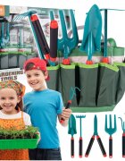 MalPlay Set de gradinarit pentru copii cu manusi stropitoare si unelte specifice incluse