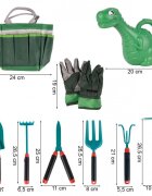 MalPlay Set de gradinarit pentru copii cu manusi stropitoare si unelte specifice incluse