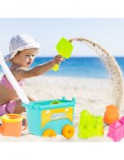 MalPlay Set de joaca pentru copii carucior cu accesorii pentru nisip si gradina