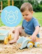 MalPlay Set jucarii pentru nisip Blue include carucior cu roti galetusa si masinuta basculanta