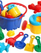 MalPlay Set pentru nisip cu 10 accesorii Albastru