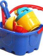 MalPlay Set pentru nisip cu 10 accesorii Albastru