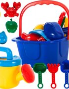 MalPlay Set pentru nisip cu 10 accesorii Albastru