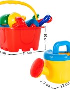 MalPlay Set pentru nisip cu 10 accesorii Galben