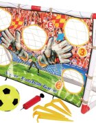 MalPlay Set poarta de fotbal cu perete pentru copii 120 x 51 x 77 cm