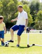 MalPlay Set porti de fotbal 2 in 1 pentru copii cu minge si pompa incluse