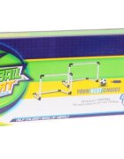 MalPlay Set porti de fotbal 2 in 1 pentru copii cu minge si pompa incluse