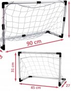 MalPlay Set porti de fotbal 2 in 1 pentru copii cu minge si pompa incluse