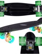 MalPlay Skateboard cu led-uri pentru copii 56x15cm Black