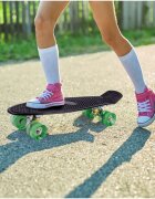 MalPlay Skateboard cu led-uri pentru copii 56x15cm Black