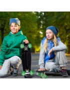 MalPlay Skateboard cu led-uri pentru copii 56x15cm Black