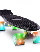 MalPlay Skateboard cu led-uri pentru copii 56x15cm Black