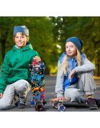 MalPlay Skateboard cu led-uri pentru copii 56x15cm Paint
