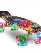 MalPlay Skateboard cu led-uri pentru copii 56x15cm Paint