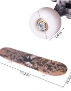 MalPlay Skateboard cu platforma antiderapanta 77cm Brown camouflage