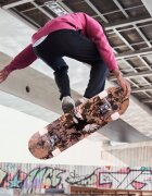 MalPlay Skateboard cu platforma antiderapanta 77cm Brown camouflage