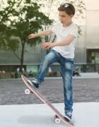 MalPlay Skateboard cu platforma antiderapanta 77cm Brown camouflage