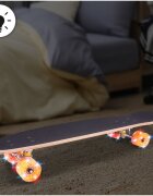 MalPlay Skateboard cu platforma antiderapanta si roti luminoase LED 71x20 cm multicolor