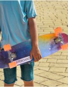 MalPlay Skateboard cu platforma antiderapanta si roti luminoase LED 71x20 cm multicolor
