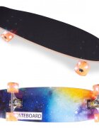 MalPlay Skateboard cu platforma antiderapanta si roti luminoase LED 71x20 cm multicolor