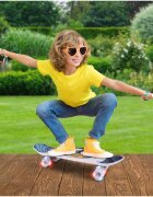 MalPlay Skateboard pentru copii cu roti LED luminoase si maner