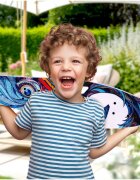 MalPlay Skateboard pentru copii cu roti LED luminoase si maner